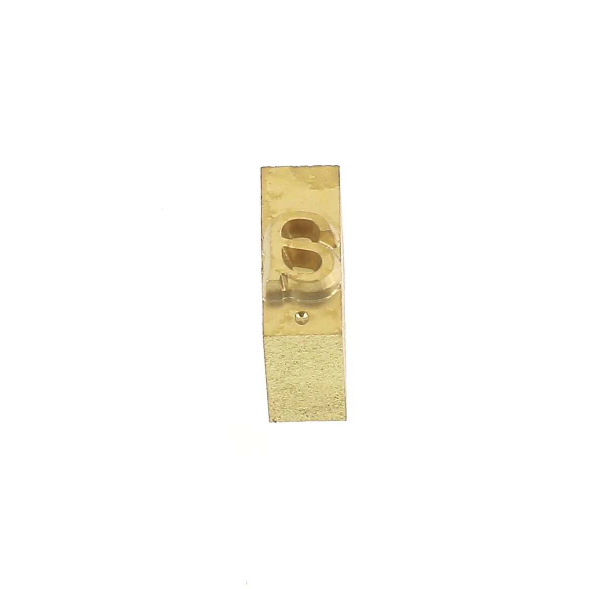 Lettre minuscule en laiton Arial taille 6mm - Deco Cuir