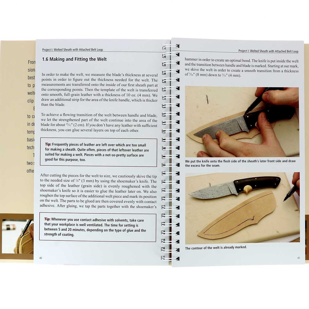 Livre "MAKING LEATHER KNIFE SHEATHS" - Créer vos étuis à couteaux en cuir - Volume 2 - Image 2