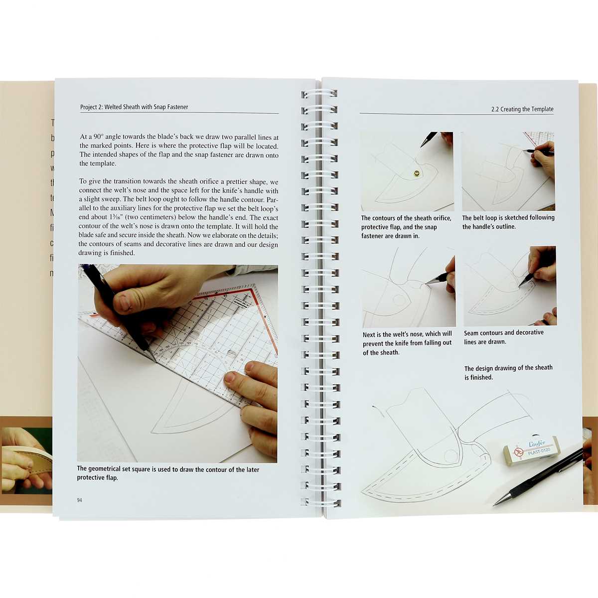 Livre "MAKING LEATHER KNIFE SHEATHS" - Créer vos étuis à couteaux en cuir - Volume 3 - Image 3