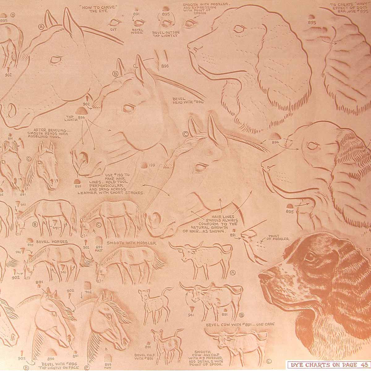 Livre "HOW TO CARVE LEATHER" - Techniques pour sculpter le cuir - Al Stohlman - Image 5