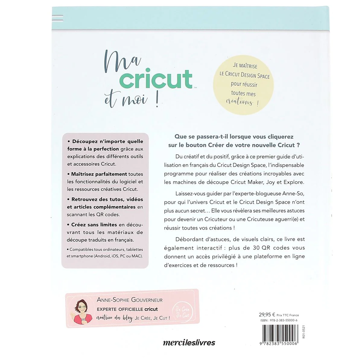 Livre "Ma Cricut et moi" - Anne-Sophie Gouverneur - Image 4