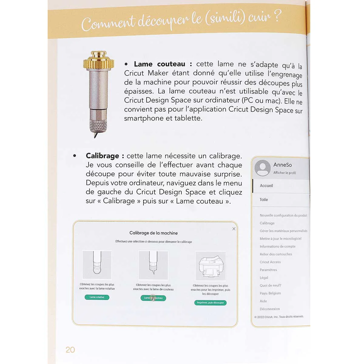 Livre "Mes matériaux Cricut - 100% Cuir et Simili" - Anne-Sophie Gouverneur - Image 3
