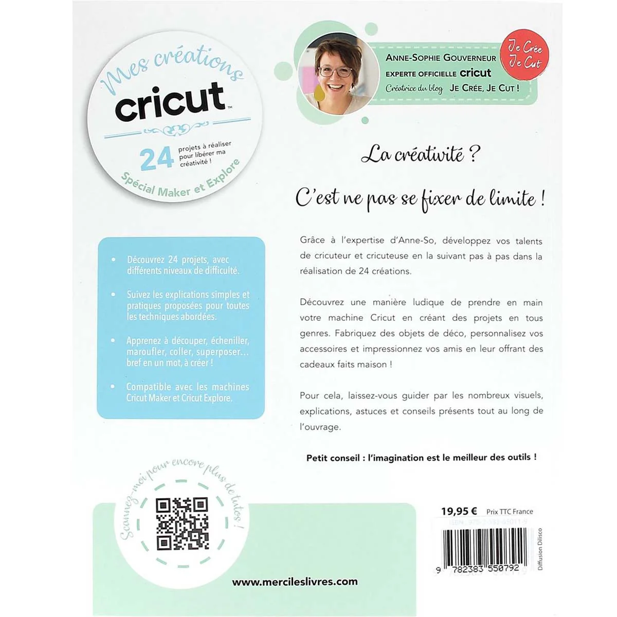 Livre " Mes créations Cricut" - Anne-Sophie Gouverneur - Image 3