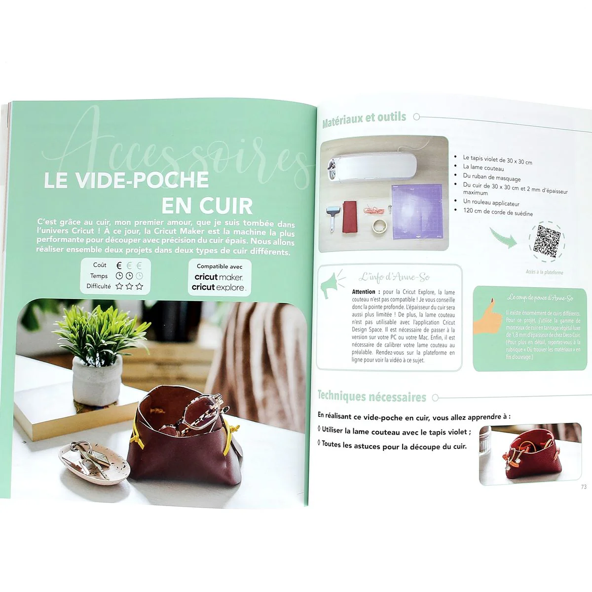 Livre " Mes créations Cricut" - Anne-Sophie Gouverneur - Image 4