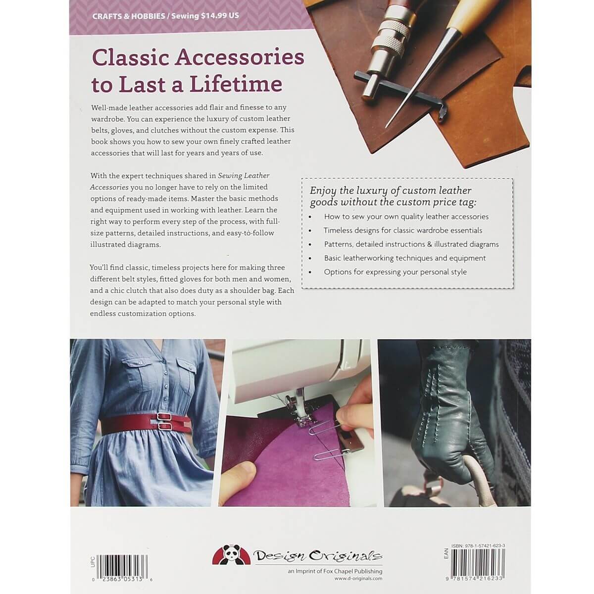 Livre "SEWING LEATHER ACCESSORIES" - Accessoires en cuir à coudre - Image 2