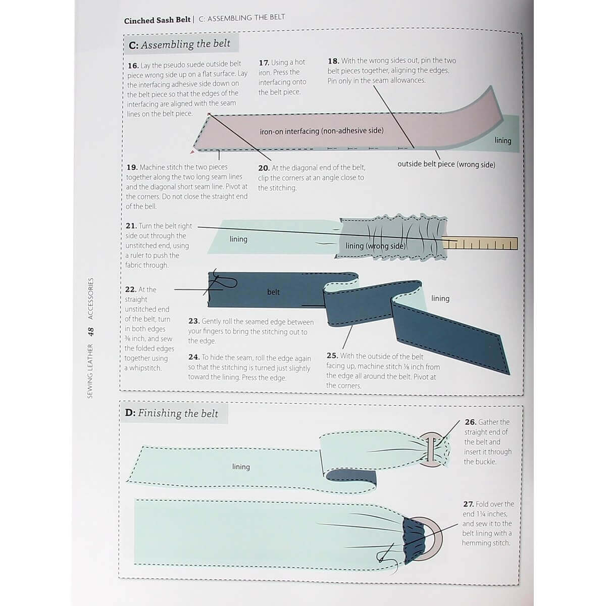 Livre "SEWING LEATHER ACCESSORIES" - Accessoires en cuir à coudre - Image 4