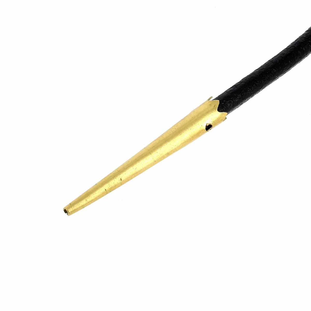 Lot de 10 embouts en laiton massif pour lacet rond 4mm - Image 4