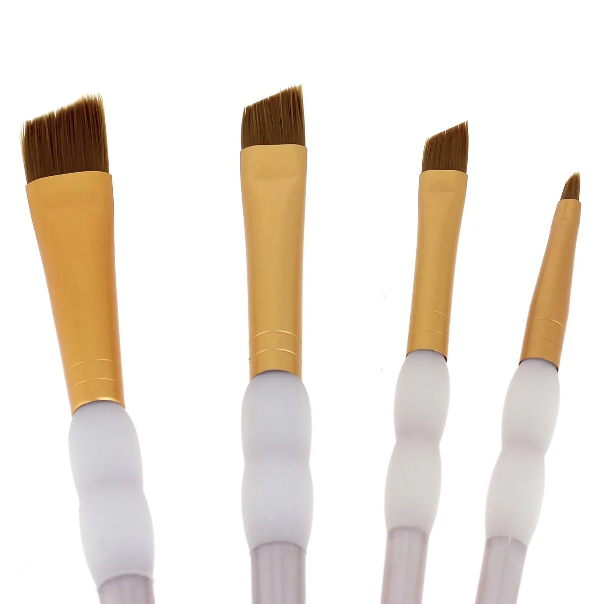 Lot de 4 pinceaux en Taklon - Angled set - Image 2