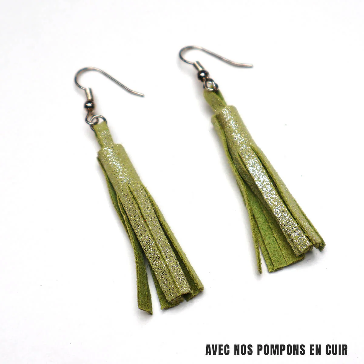 Lot de 10 crochets boucles d'oreilles en laiton - 19mm - Image 2
