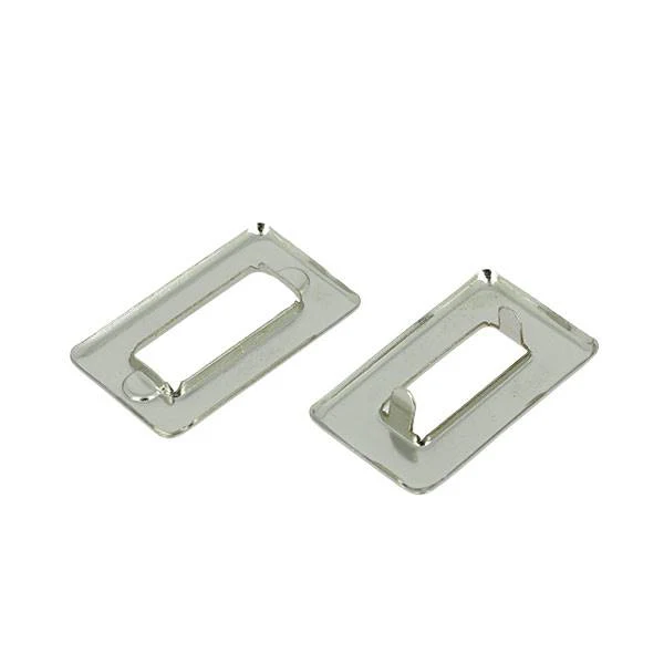 Lot d'oeillets à griffes rectangles - 22x9mm - Image 3