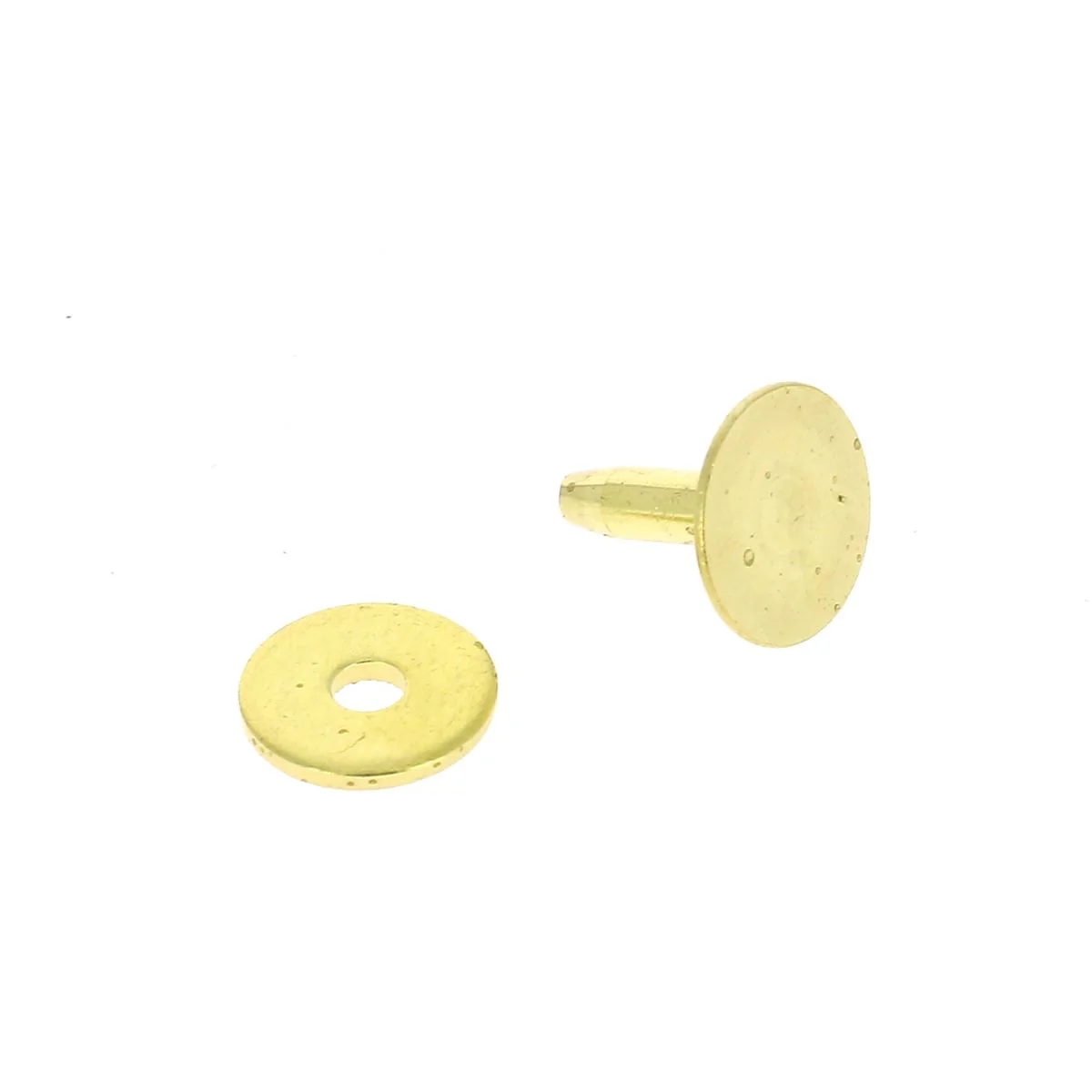 Lot de 50 rivets en LAITON avec rondelles à mater T28