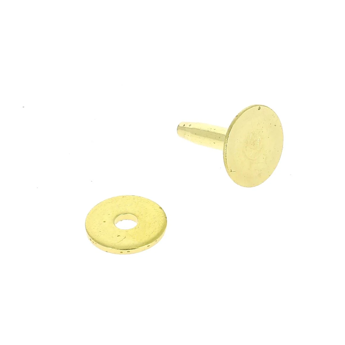 Lot de 50 rivets en LAITON avec rondelles à mater T28 - Image 2