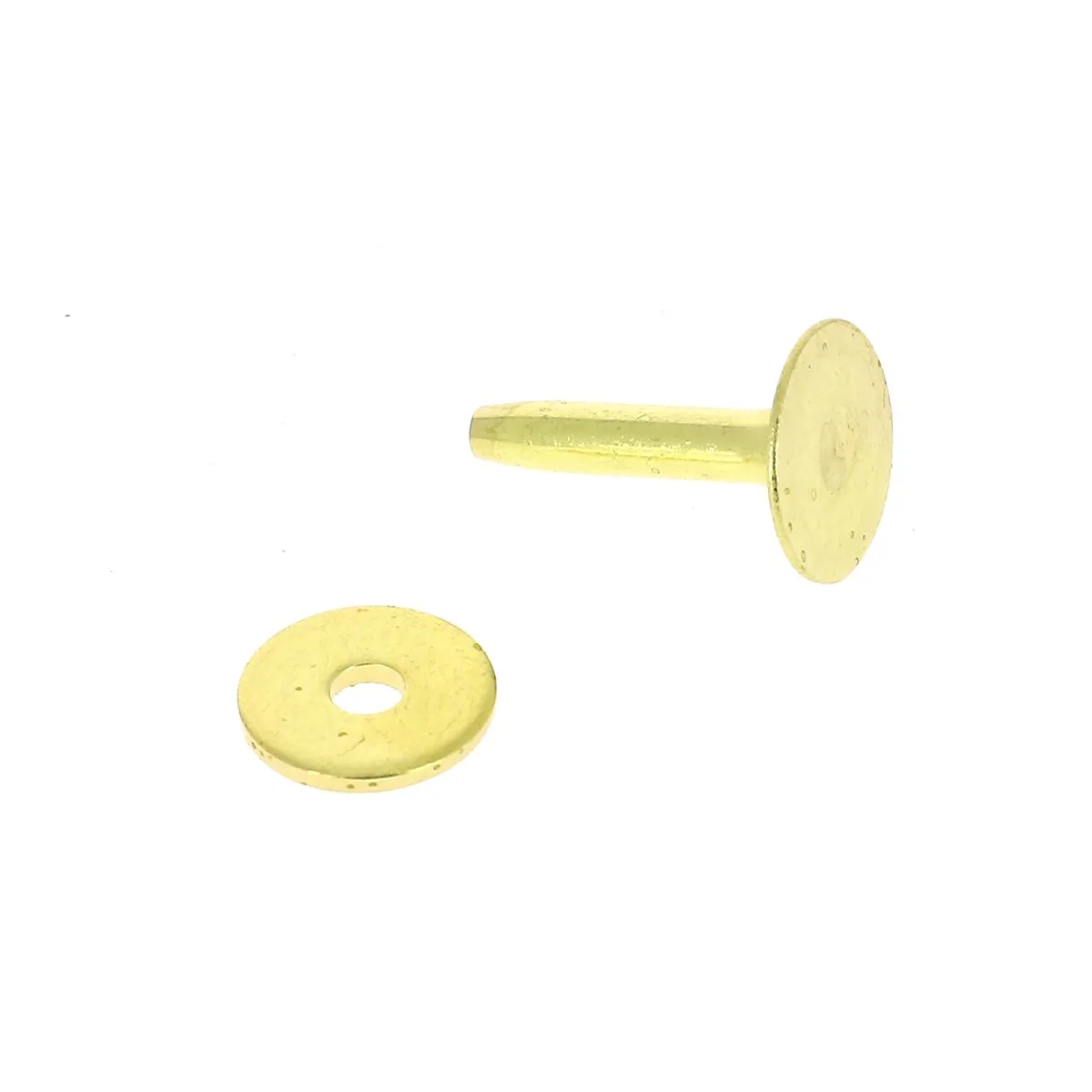 Lot de 50 rivets en LAITON avec rondelles à mater T28 - Image 3