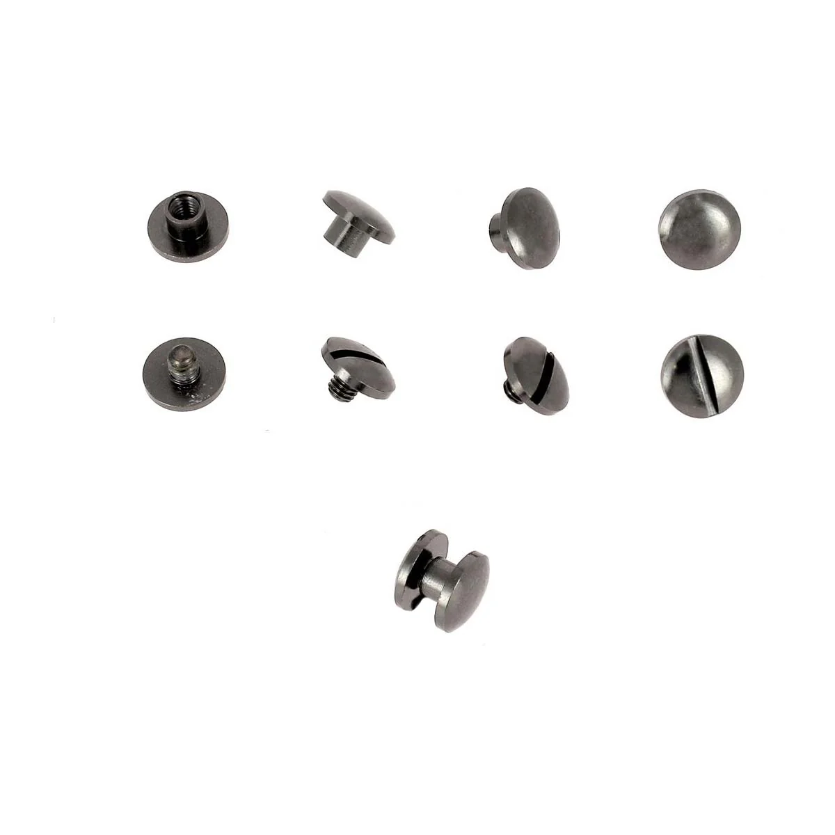 Lot de vis chicago BOMBÉES - Diamètre 8mm - Entraxe 3mm