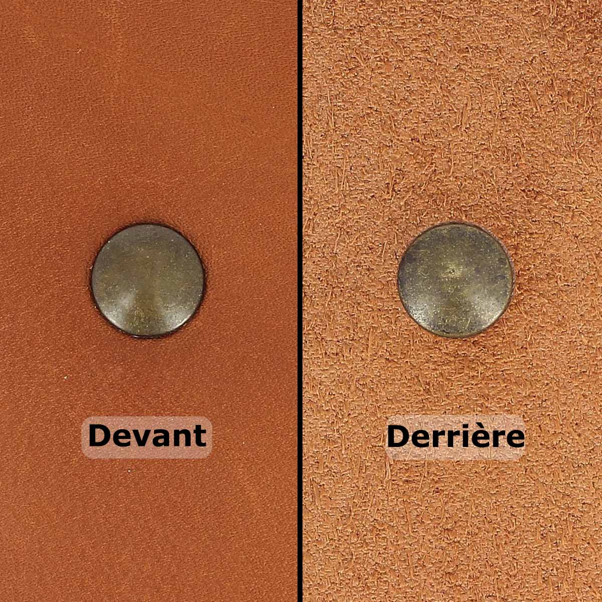 Lot de rivets moyens DOUBLE CALOTTE en laiton (T3) - Image 12