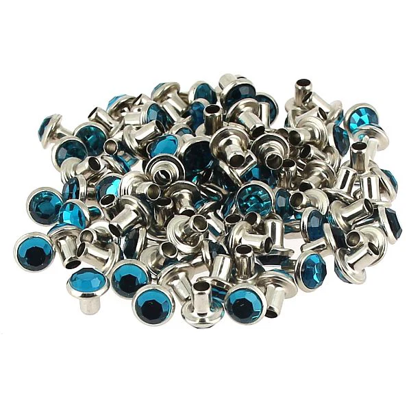 Lot de rivets strass - BLEU TURQUOISE - Image 4