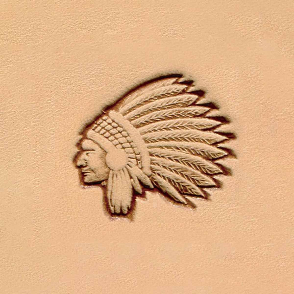 Matoir 3D - Tête de chef Indien - 8532
