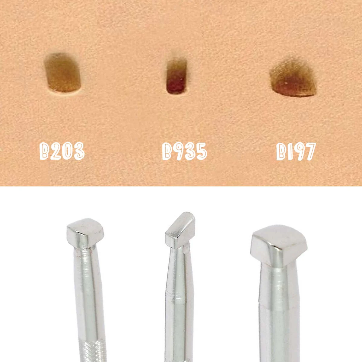 Lot de 3 matoirs Ivan - Bevelers lisse pour repoussage - 6197/6203/6935 - Image 2