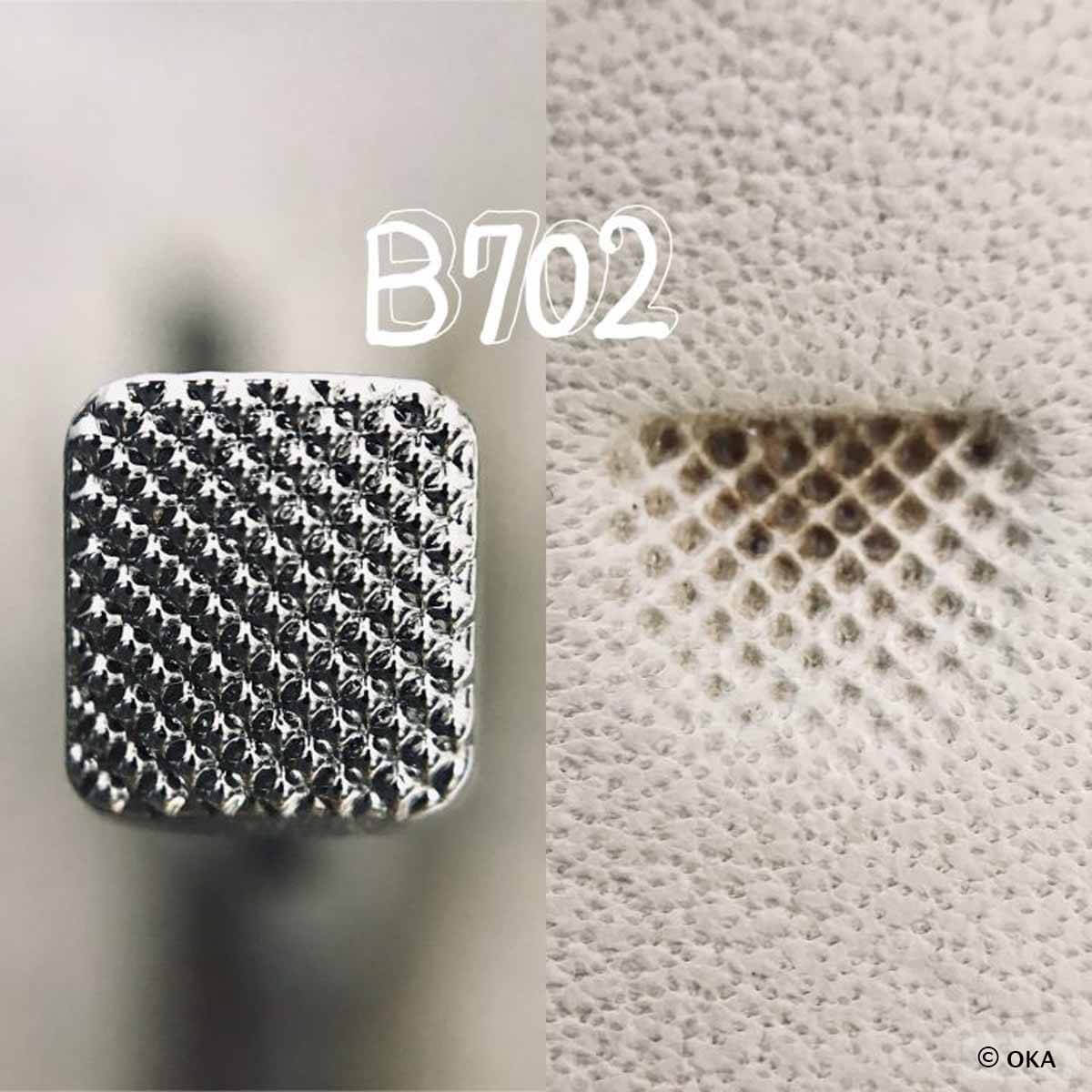Matoir sur manche OKA - Beveler gros quadrillage 6,6mm - B702
