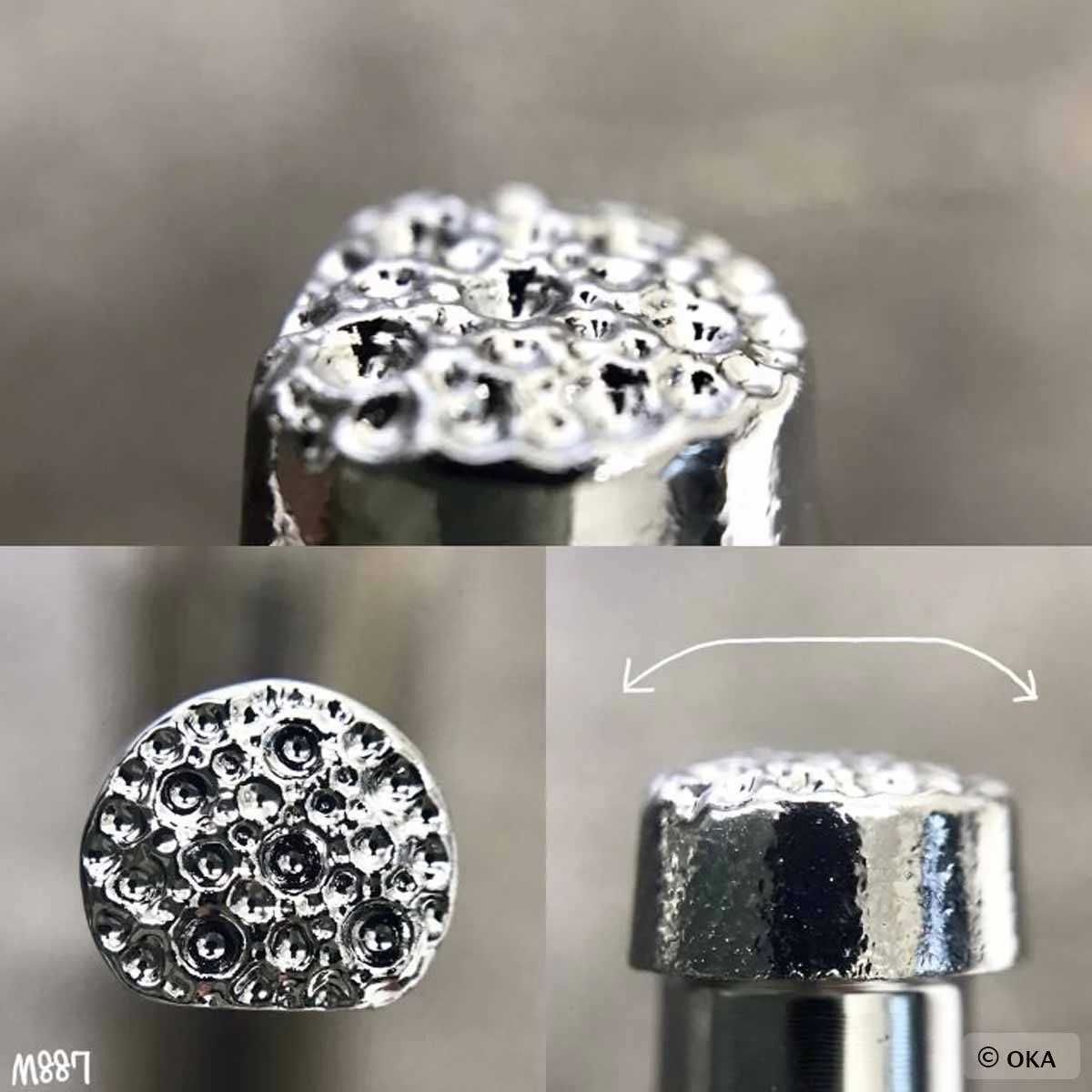 Matoir sur manche OKA - Matting texture bulle 8,4mm - M887 - Image 4