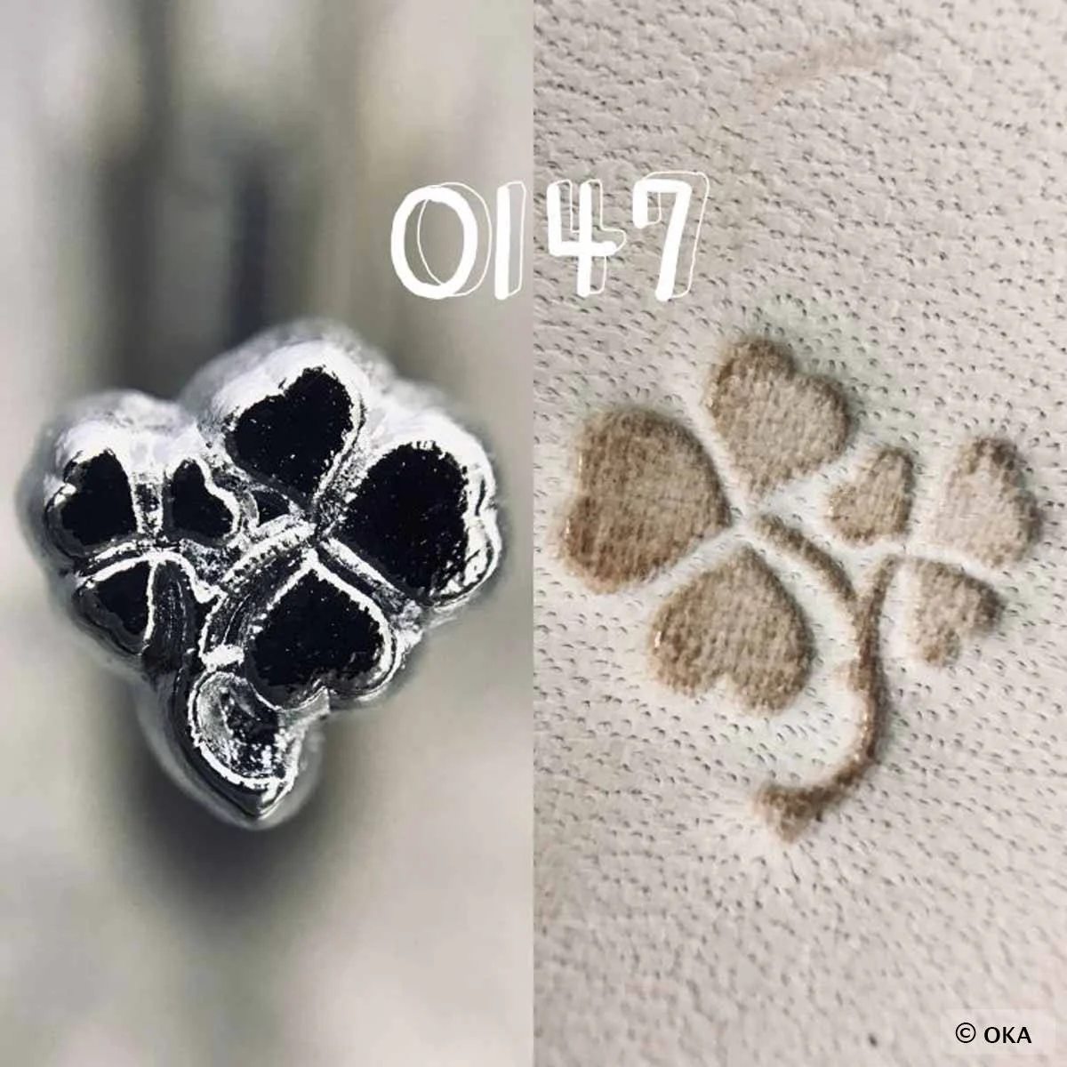 Matoir sur manche OKA - Trèfles - O147