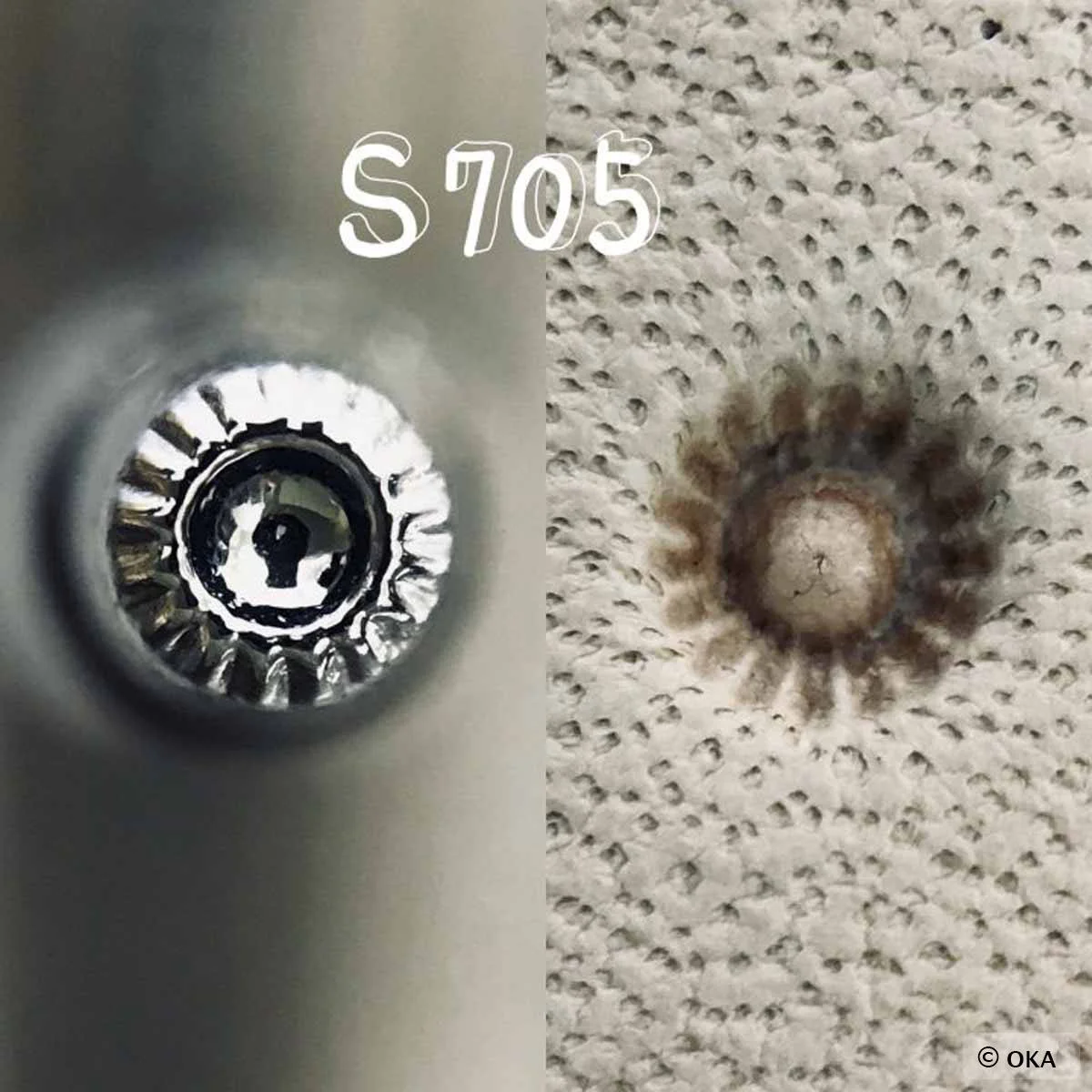 Matoir sur manche OKA - Seeder petit soleil 3mm - S705