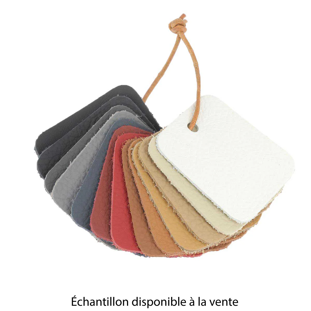 Morceau de cuir automobile grainé - GRIS - Image 5