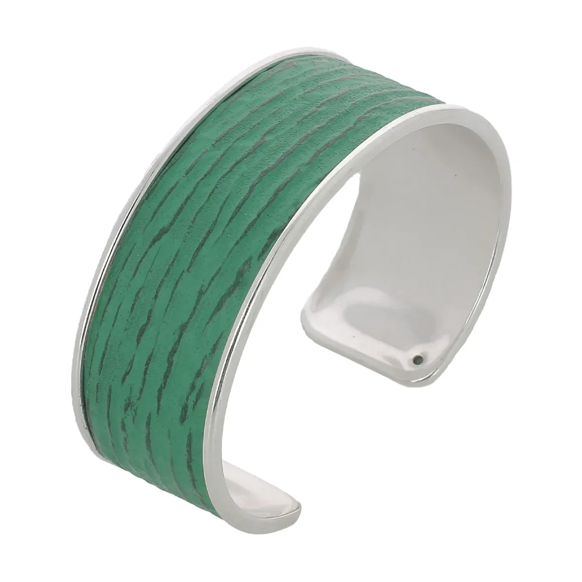 Morceau de cuir de requin autocollant VERT pour manchette - Image 6