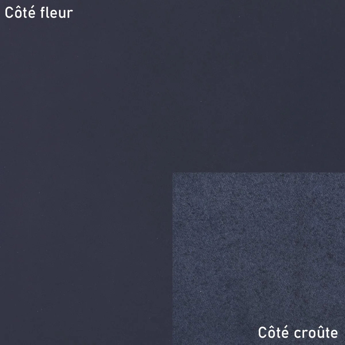 Peau de cuir de veau SATINLYS - BLEU MARINE - Image 2