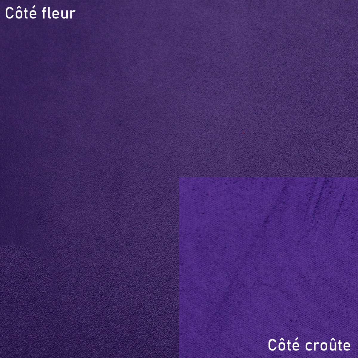 Morceau de cuir de vachette SATINATO - VIOLET O02 - Image 2