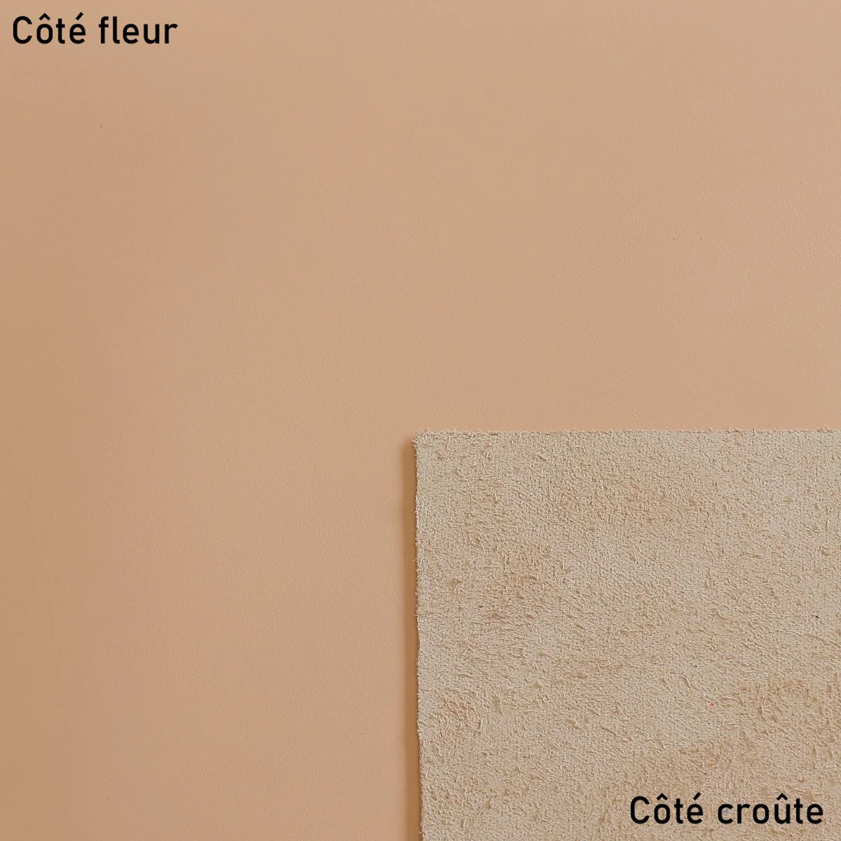 Morceau de cuir de vachette VENUS - NUDE I04 - Image 2