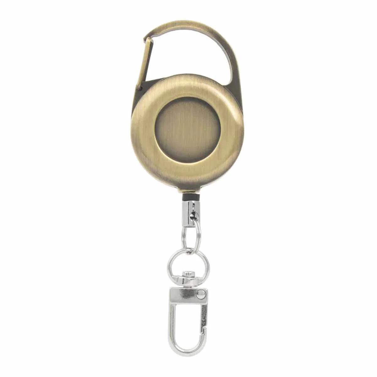Porte-clés mousqueton à enrouleur rétractable