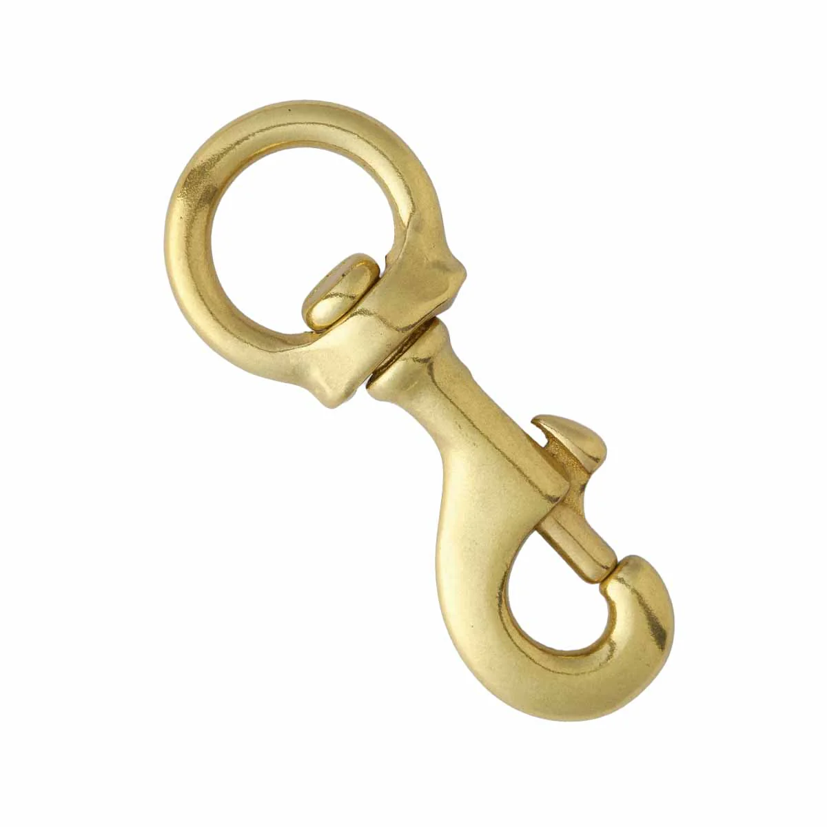 Mousqueton tournant à tirette en laiton - Pour lanière de 20mm - Tandy Leather 1153-00