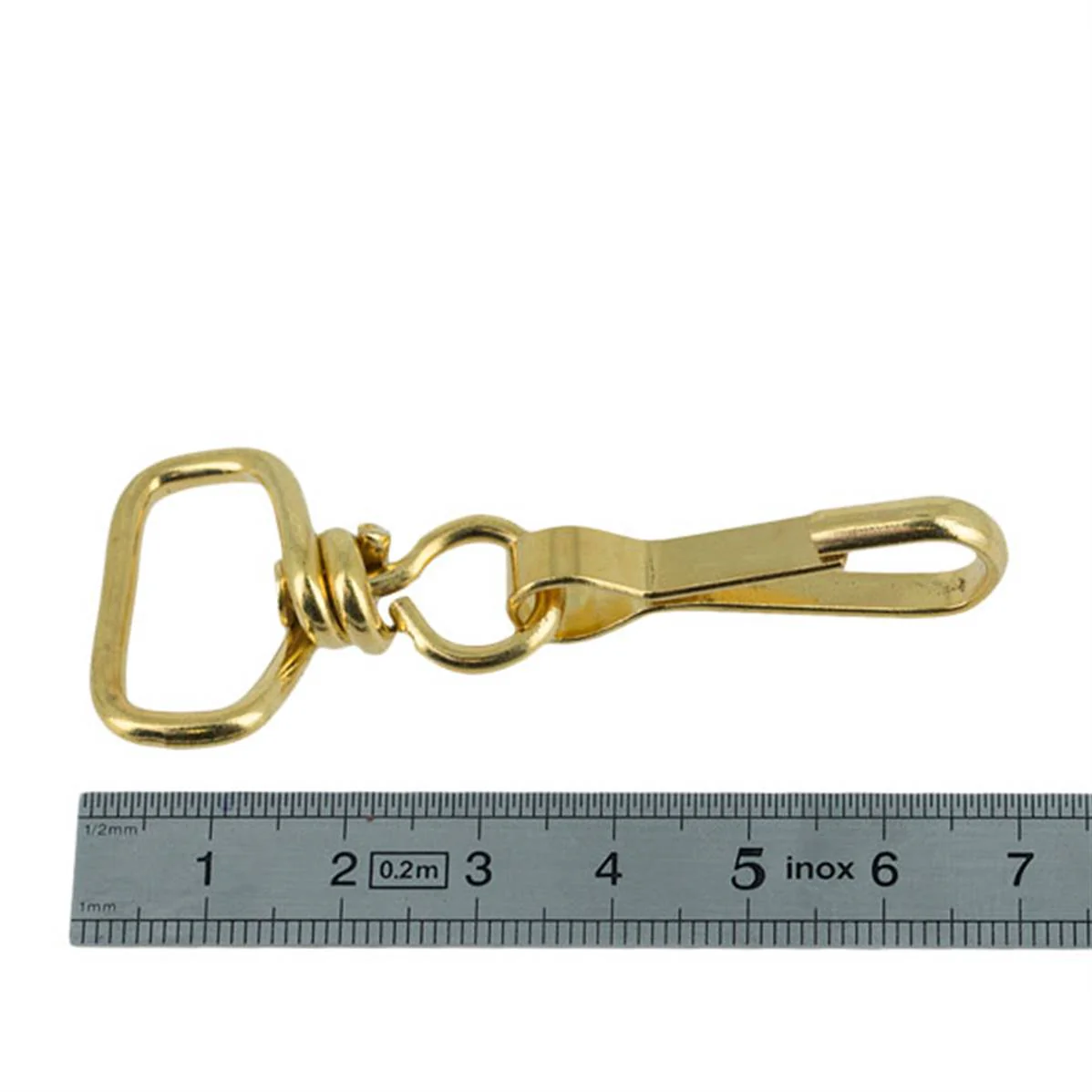 Mousqueton simplex tournant à bélière plate - 20mm