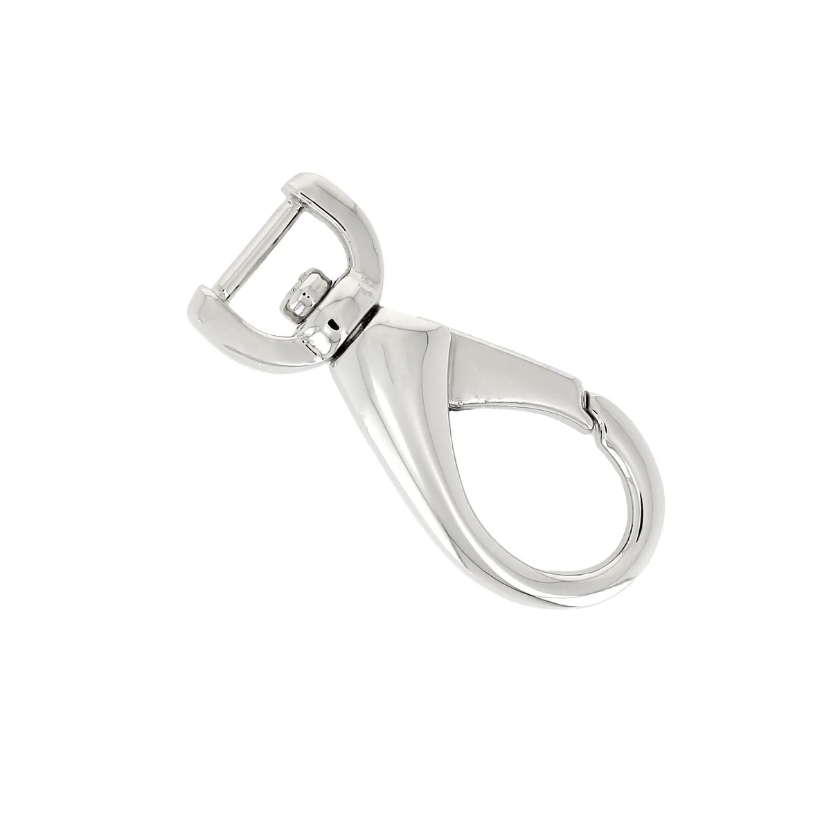Mousqueton tournant ovale - Attache demi-ronde