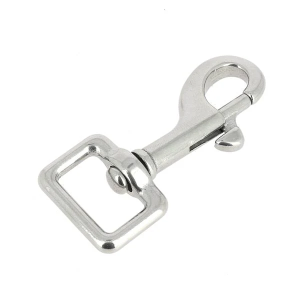 Mousqueton tournant à tirette en inox - Image 3