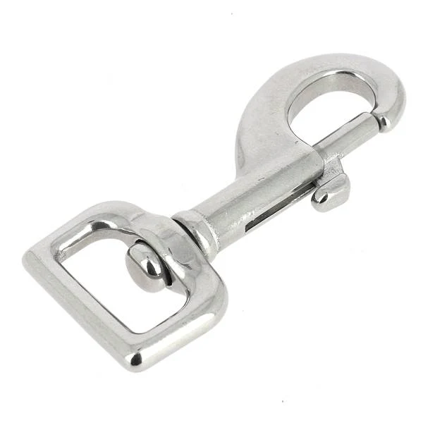 Mousqueton tournant à tirette en inox - Image 4
