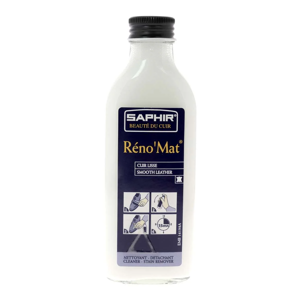 Nettoyant et détacheur pour cuir Réno'Mat - Saphir