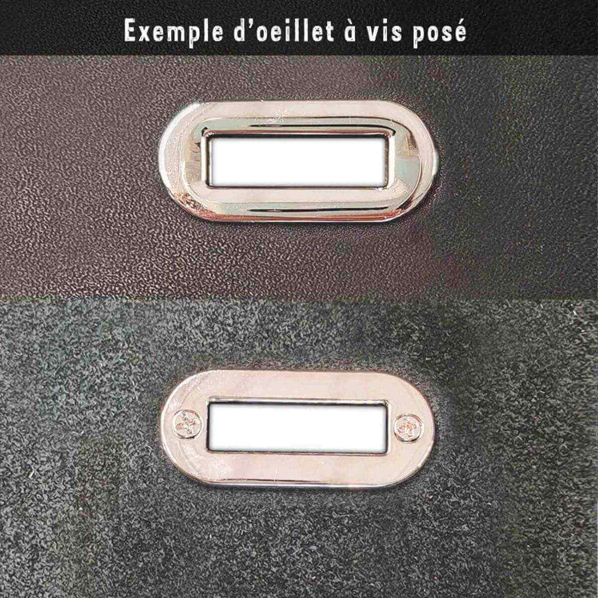 Oeillet ovale à visser - NICKELÉ - Image 2