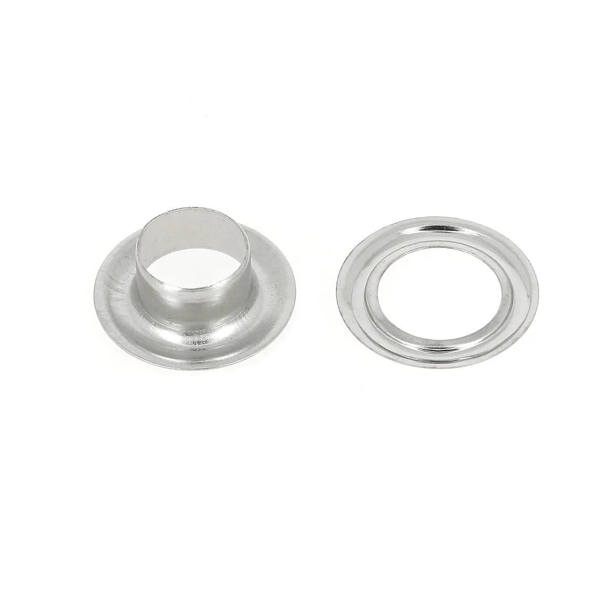 Lot d'oeillets à rouler en acier avec rondelles - Diamètre 12mm - VL50 - NICKELÉ - Image 3