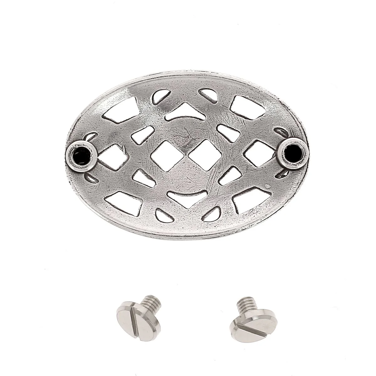 Ornement à visser ODA - 24x35mm - ARGENT VIEILLI - Image 2