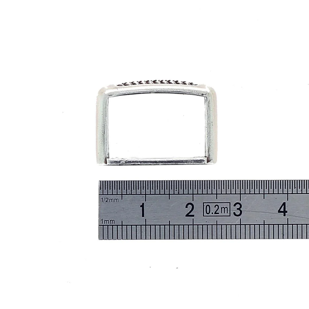 Passant de ceinture LUZ - ARGENT VIEILLI - 20mm - Image 2