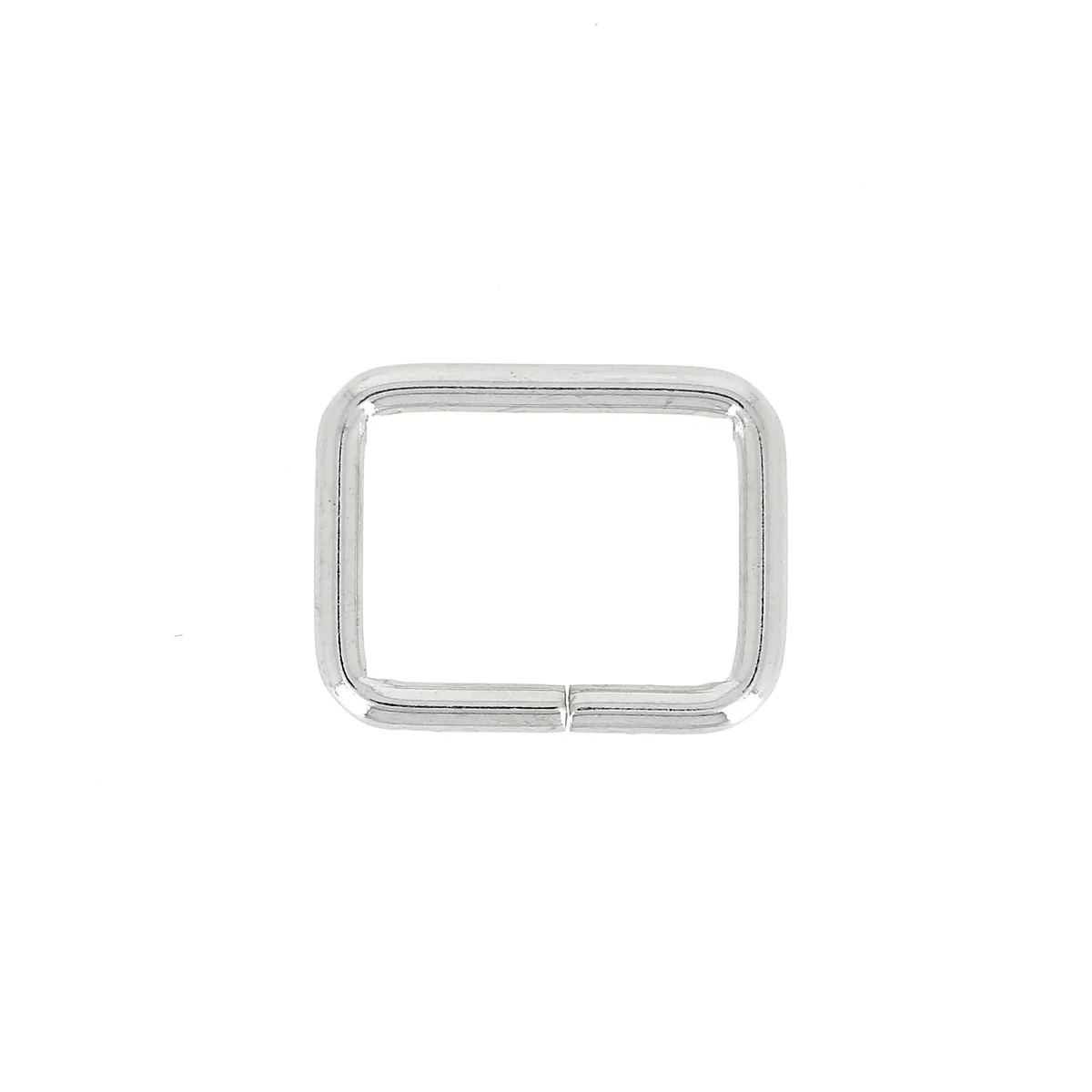 Passant rectangulaire - NICKELÉ - Fil épais - Image 2