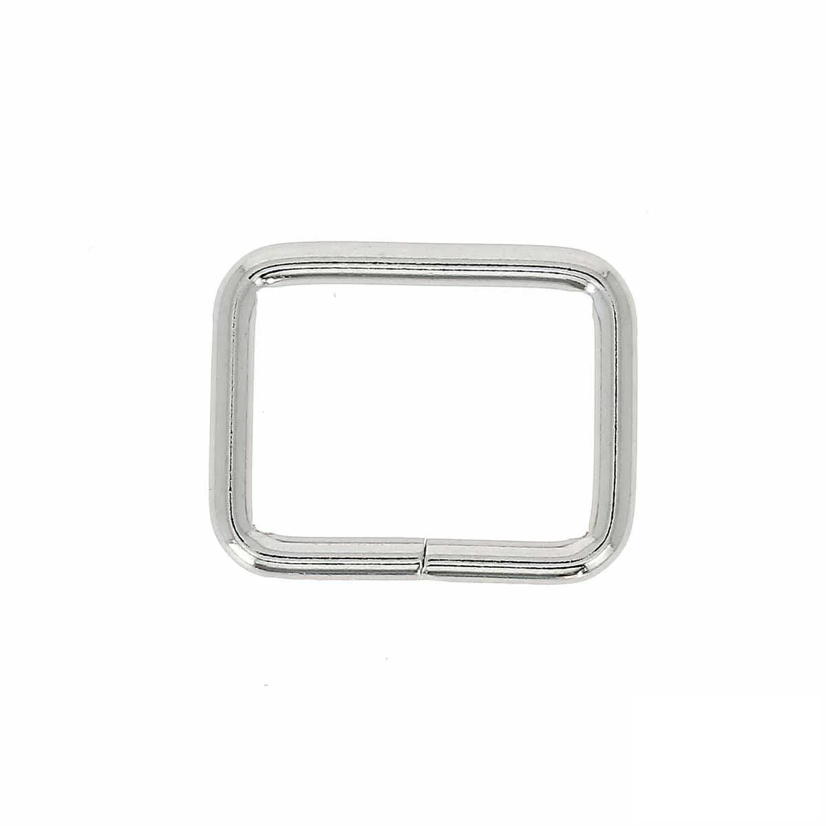 Passant rectangulaire - NICKELÉ - Fil épais - Image 3