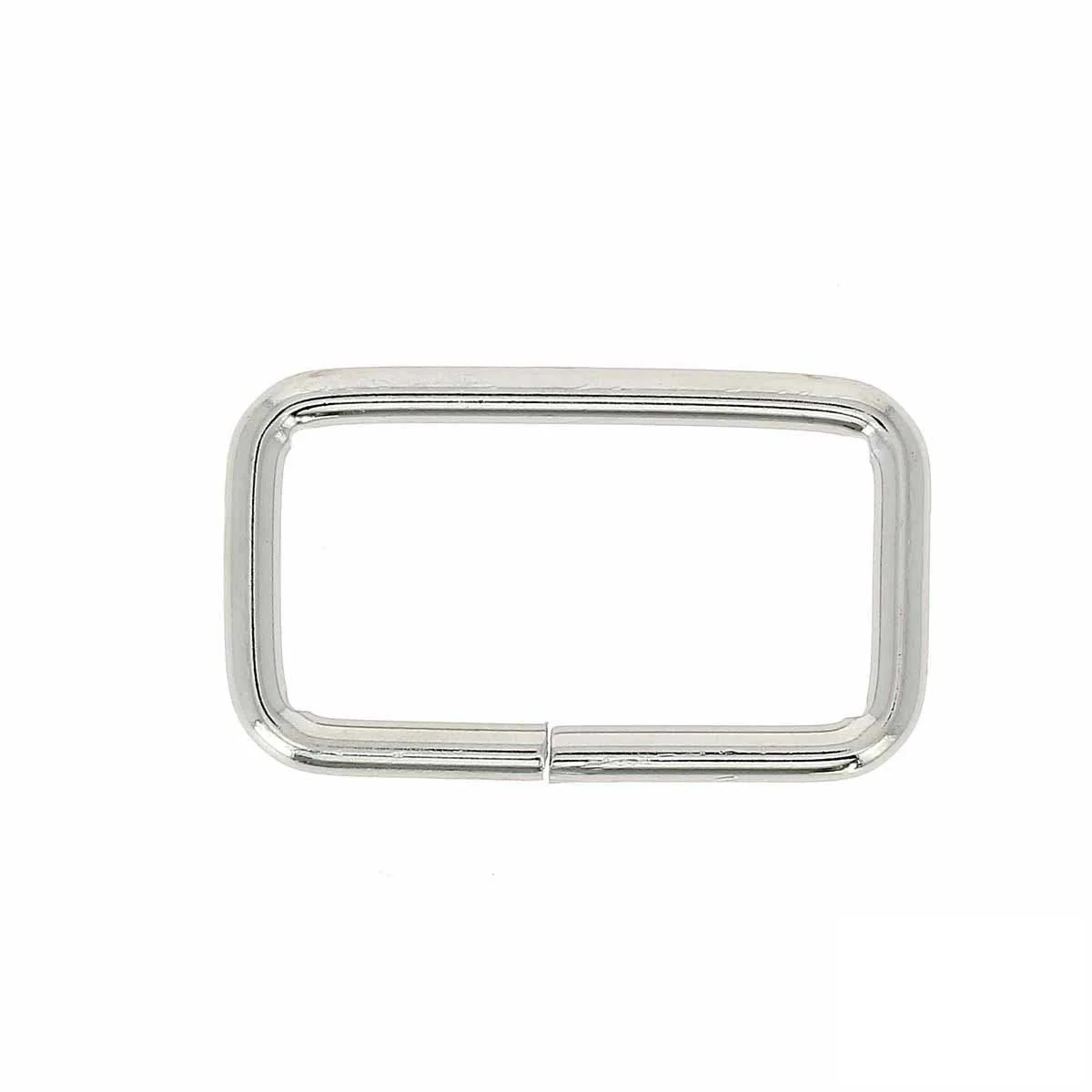 Passant rectangulaire - NICKELÉ - Fil épais - Image 5