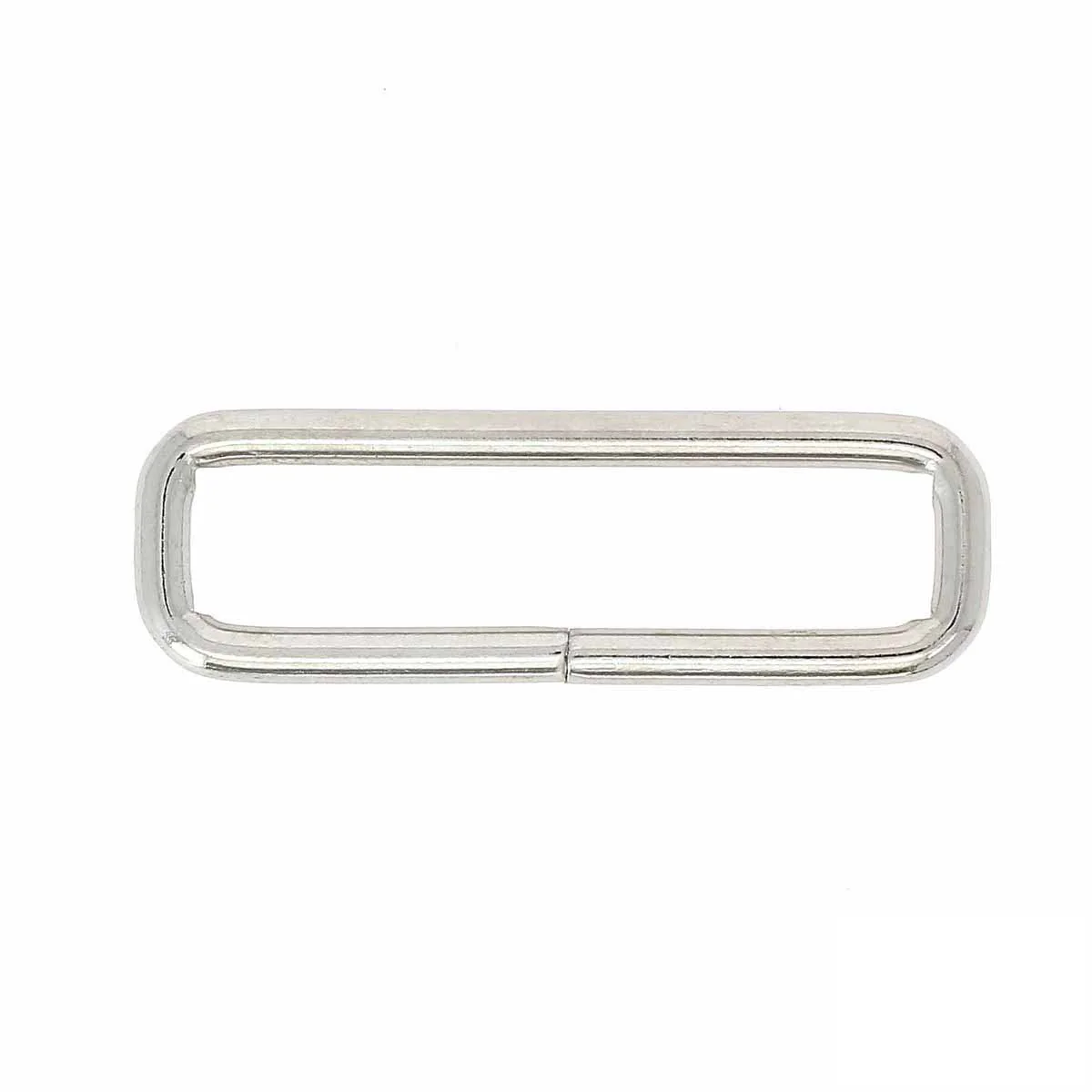 Passant rectangulaire angles arrondis - NICKELÉ - Fil 4mm - Image 3