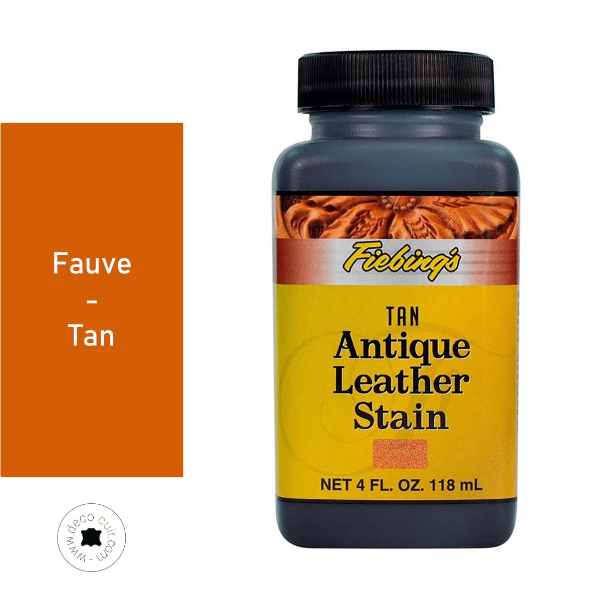 Patine après teinture Fiebing's Antique Leather Stain 118ml - FAUVE / TAN