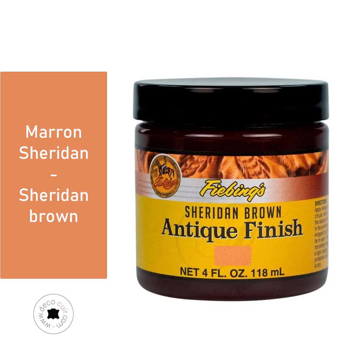 Patine pour cuir Fiebing's Antique finish 118ml - MARRON SHERIDAN / SHERIDAN BROWN