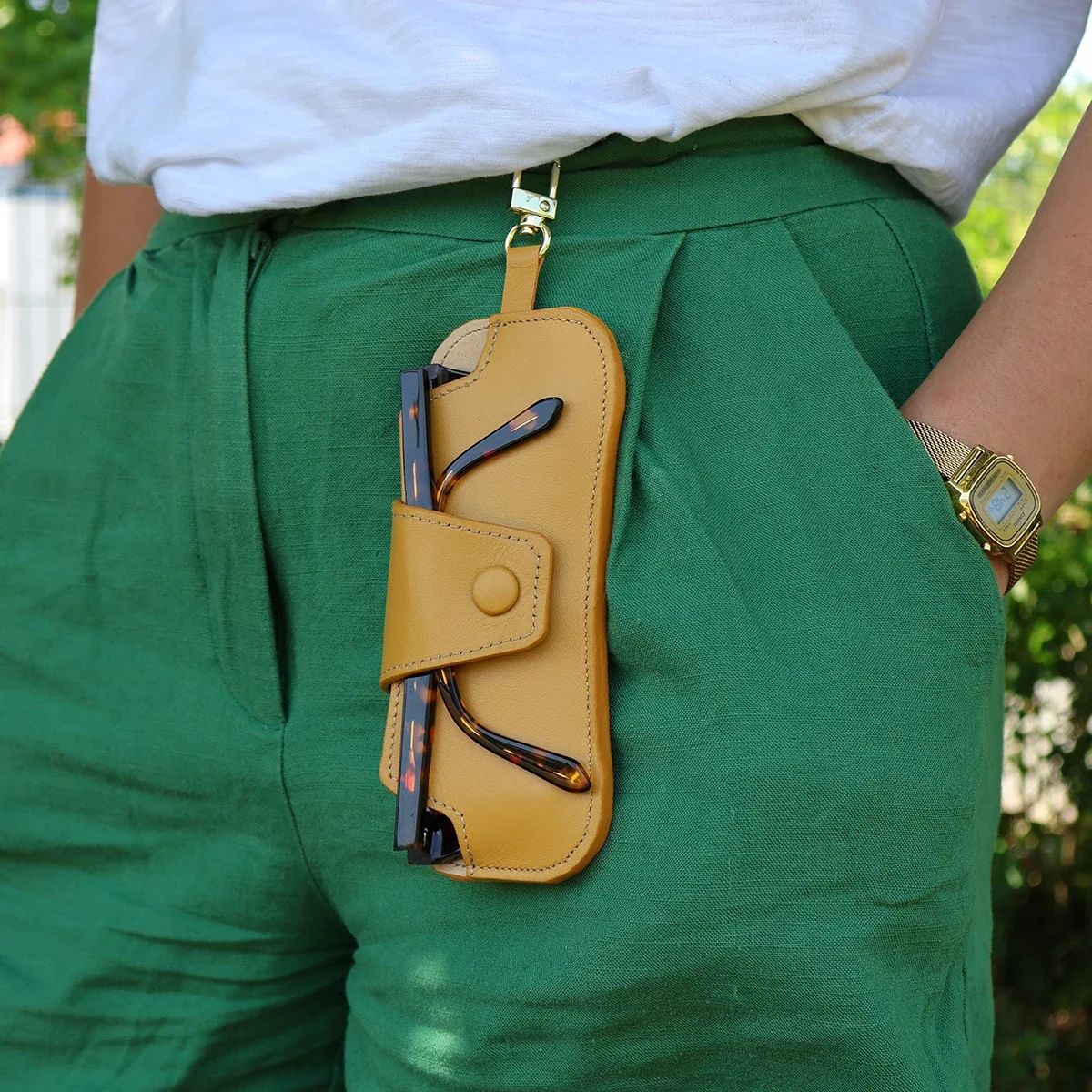 Patron étui à lunettes en cuir - Deco Cuir - Version PDF avec licence commerciale