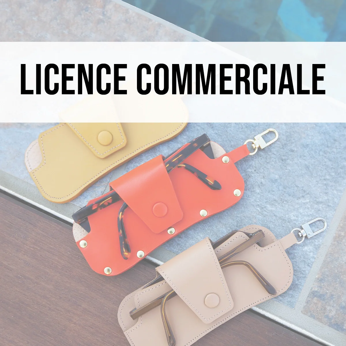 Patron étui à lunettes en cuir - Deco Cuir - Version PDF avec licence commerciale - Image 2